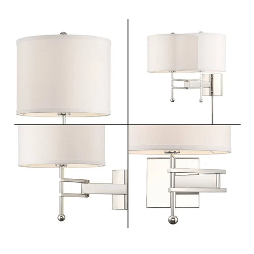 Crystorama Marshall 18" High Polished Nickel Wall Sconce - Picture 2 of 5