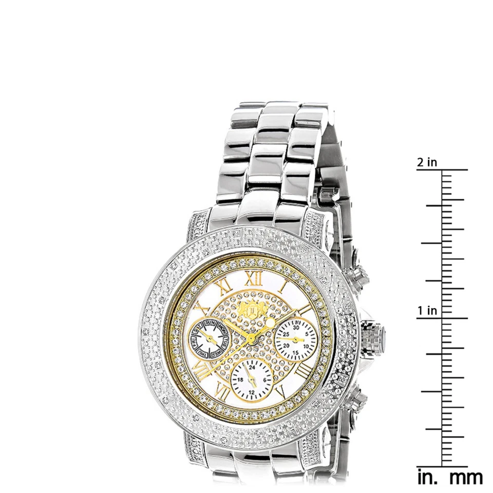 Reloj Mujer Acero Inoxidable Diamante | Luxurman Montana 36 mm Foto 3 de 4