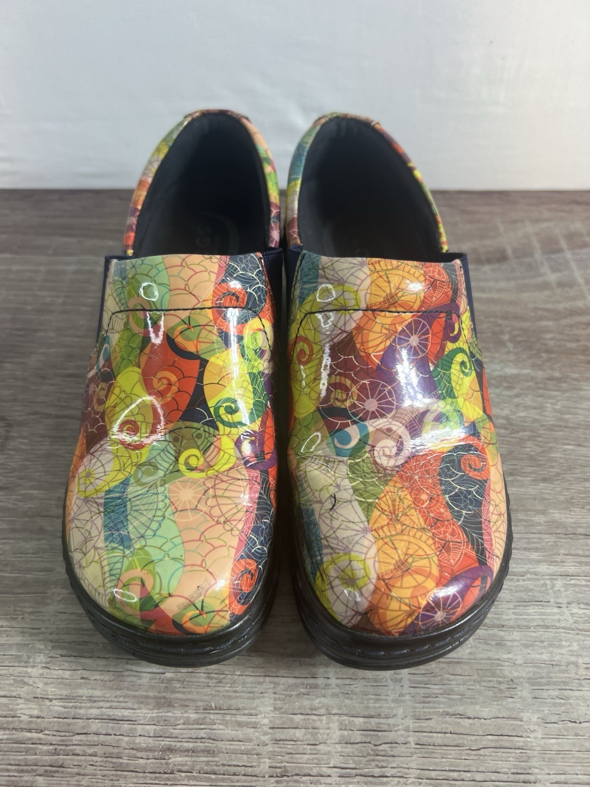 Fun and Spunky Multi Abstract Clogs - image 15