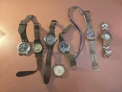 Misc Vintage Watches Timex, Lotous, And Ect Some With Digital Added Not Tested