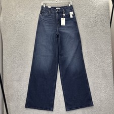 NWT Good American Good Skate Jeans High Rise Wide Leg Loose Women's 6/28 x 34