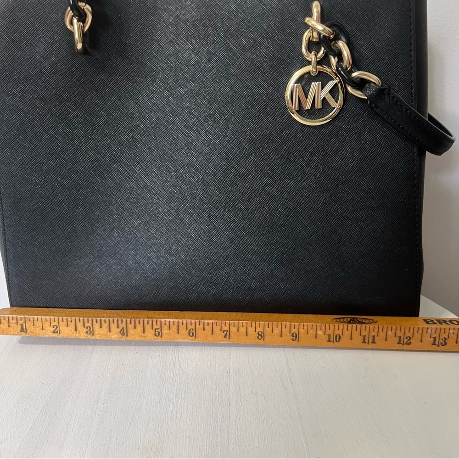 Michael Kors Sofia Black Leather Structured Tote … - image 12