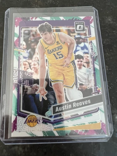 Austin Reaves 2023-24 Panini Donruss Optic Jazz #160 SSP Case Hit Lakers