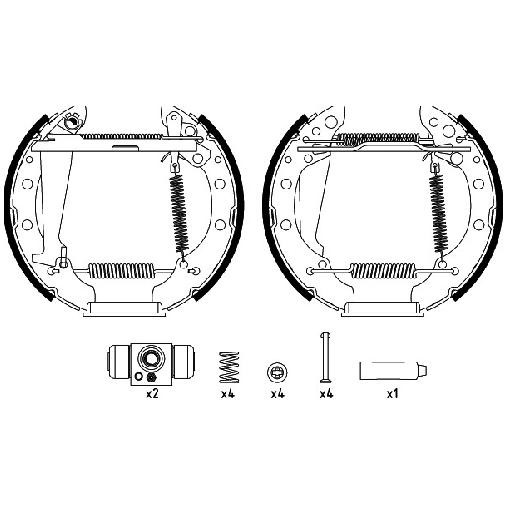 Bremsbackensatz Hinten FüR VW Polo 6C 6R 1.0 1.2 1.4 1.6 09 Bis 22 Textar Neu-image