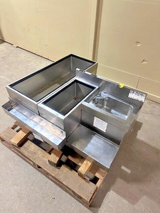 GLAS TENDER STAINLESS STEEL UNDER COUNTER BAR COLD PLATE ICE BIN BOTTLE RAIL