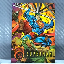 Superman 1996 SkyBox Outburst DC Firepower Embossed #55