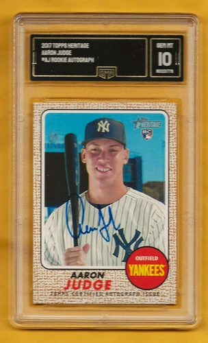 2017 Topps Heritage Aaron Judge Real One Rookie Auto RC #ROA-AJ   mint 10