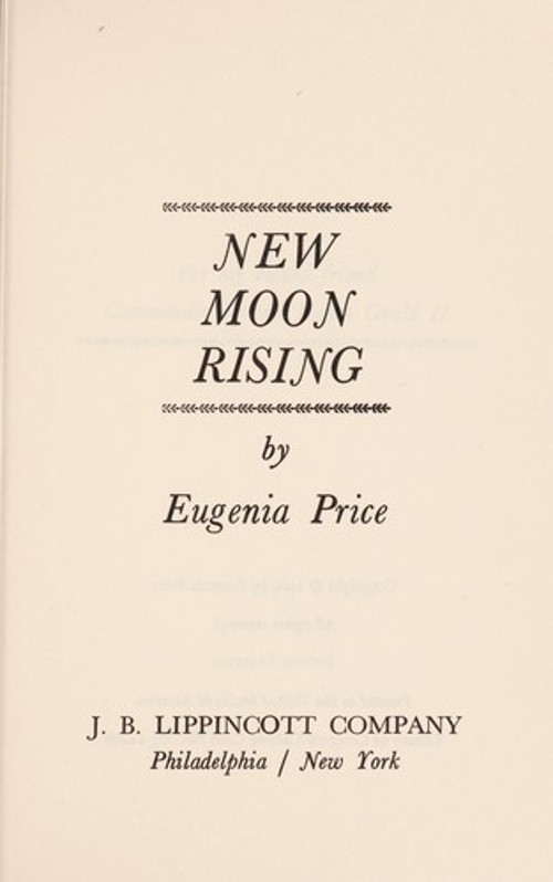 New Moon Rising Hardcover Eugenia PriceFree US Delivery | ISBN:0397100795