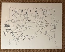 Jean Cocteau: Flamenco, Original Lithographie,