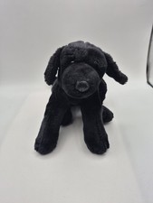 Vintage Animal Alley Toys R Us Black Lab Labrador Retriever Puppy Dog 12"