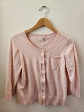 GAP Women's Cardigan Sweater 100 Cotton Pink Large