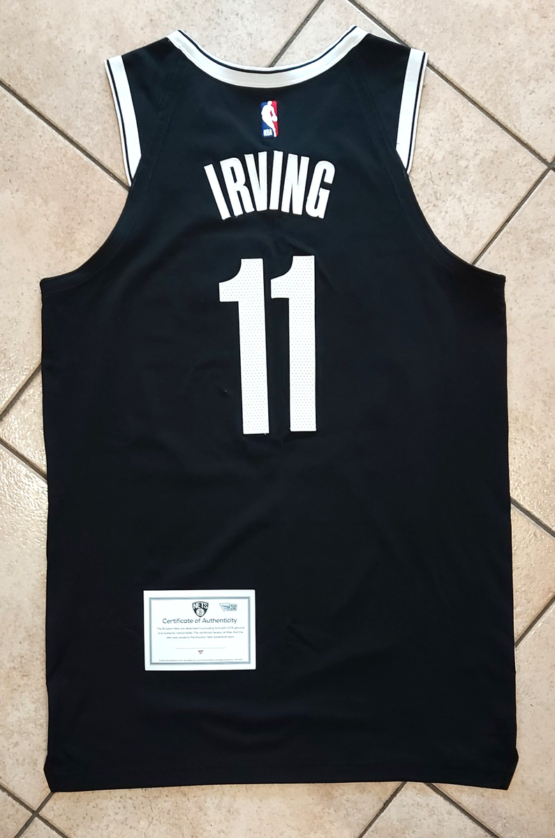 Kyrie Irving, match worn game used NBA Nets jersey photomatched