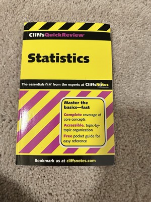 CliffsNotes Statistics Quick Review, 2nd Edition (Cliffsquickreview) - VERY GOOD