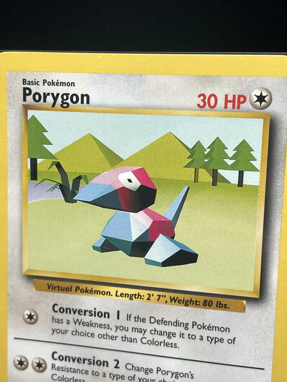 Pokemon '137 Porygon 39/102 Uncommon Vintage WOTC 1999 NM