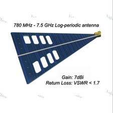 1PCS 780 MHz - 7.5 GHz Log-periodic Antenna Analysis for EMC Antenna Positioning