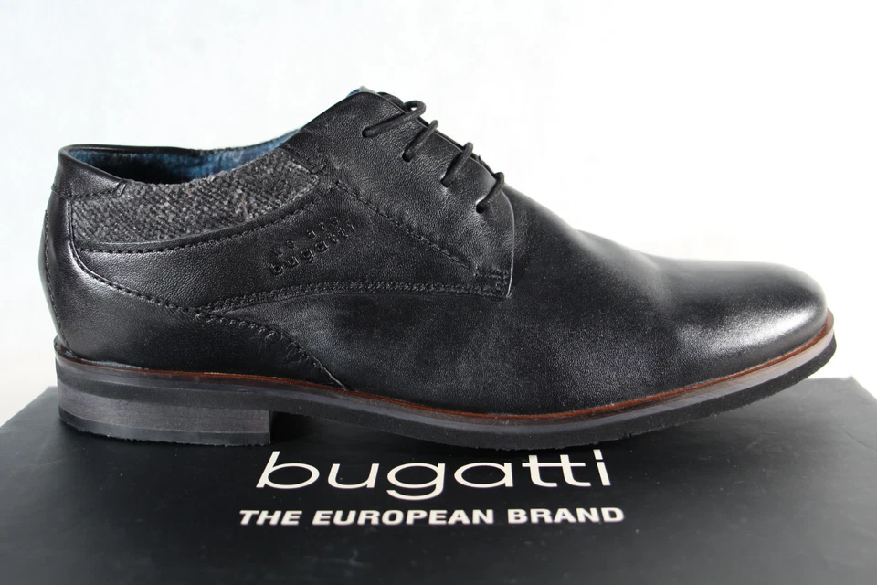 Zapatos deportivos con cordones Bugatti para hombre negros ¡Nuevos! Foto 3 de 4