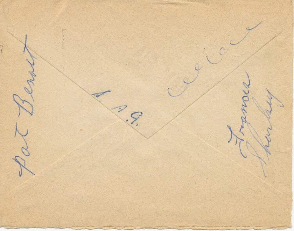 IRELAND 1954 superb airmail cover to USA franked with definitives 3 Pg (5x) R! - Image 2 of 2