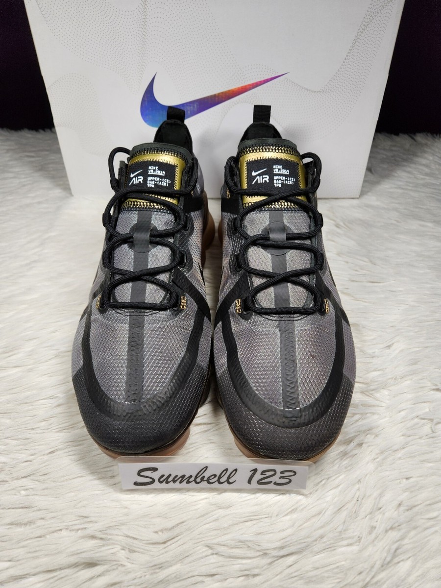 Nike Air VaporMax Black Gold 270 Bubble 95 AR6631-002 Running Men