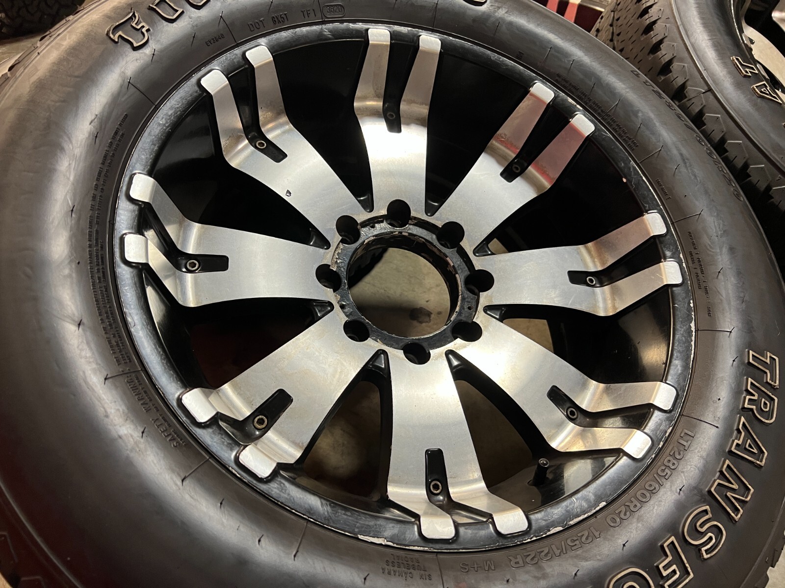 20" Aftermarket Ford F250 F350 rims wheels A/T tires 8x170 18x10 10