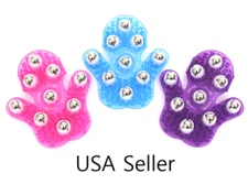 9 Rotatable Roller Ball Massage Glove Hand-Held Type Body Massage Care Glove