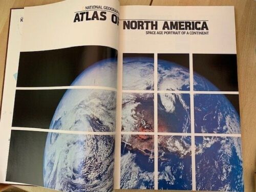 ATLAS of NORTH AMERICA: Space Age Portrait of a Continent 1985 NAT'L GEOGRAPHIC - Picture 3 of 4