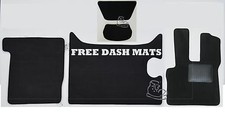Black carpet truck mats to fit the DAF XF 106 - Manual- Including free dash mats