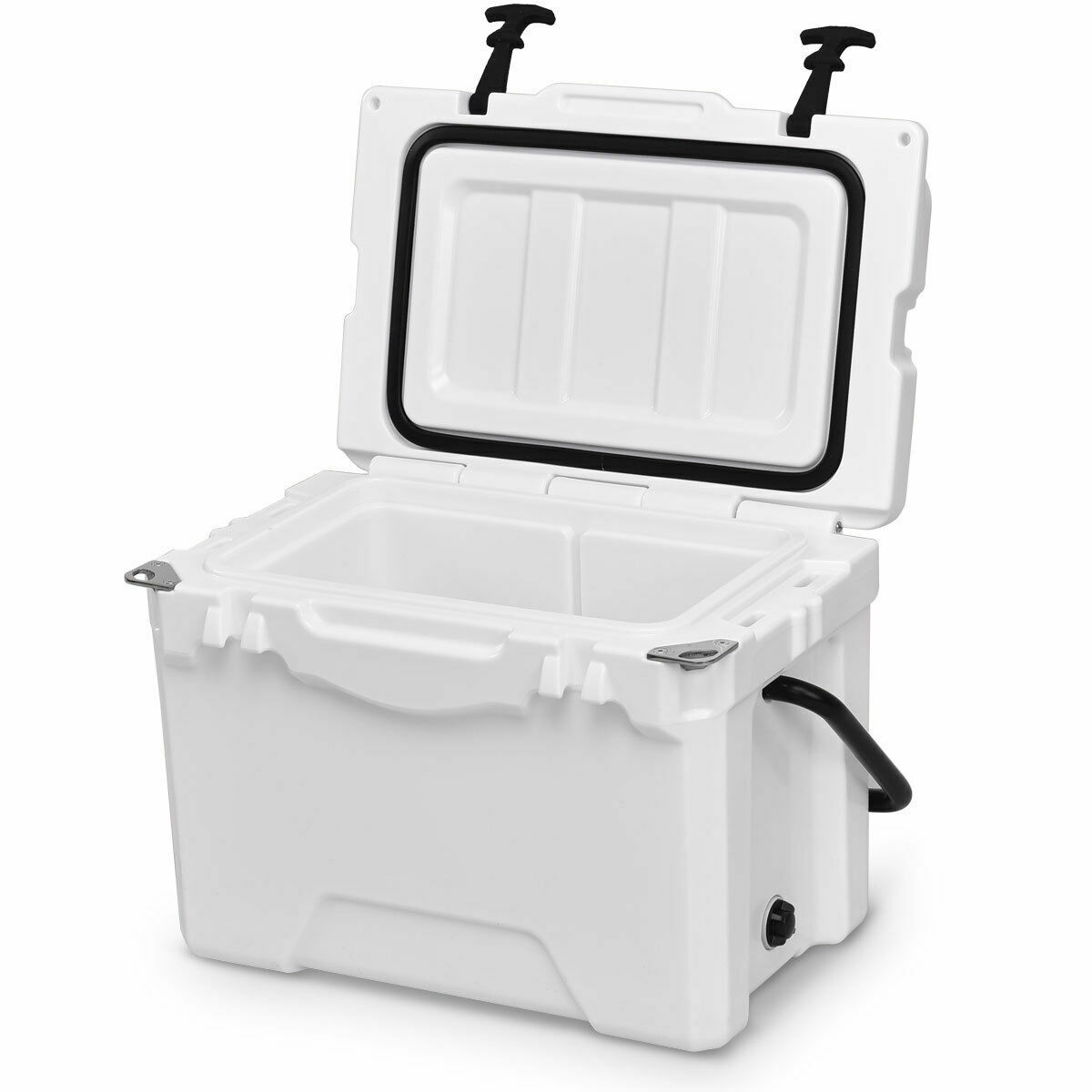 Ice Chest Box 20QT Cooler Handle Lockable Fishing Camping Travel Drain Plug