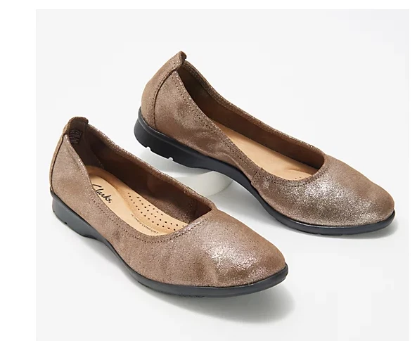 Clarks sales pewter flats