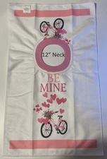 Bib 12" Neck Pull Over Head T-Shirt Special Needs Drool polyester be mine hearts