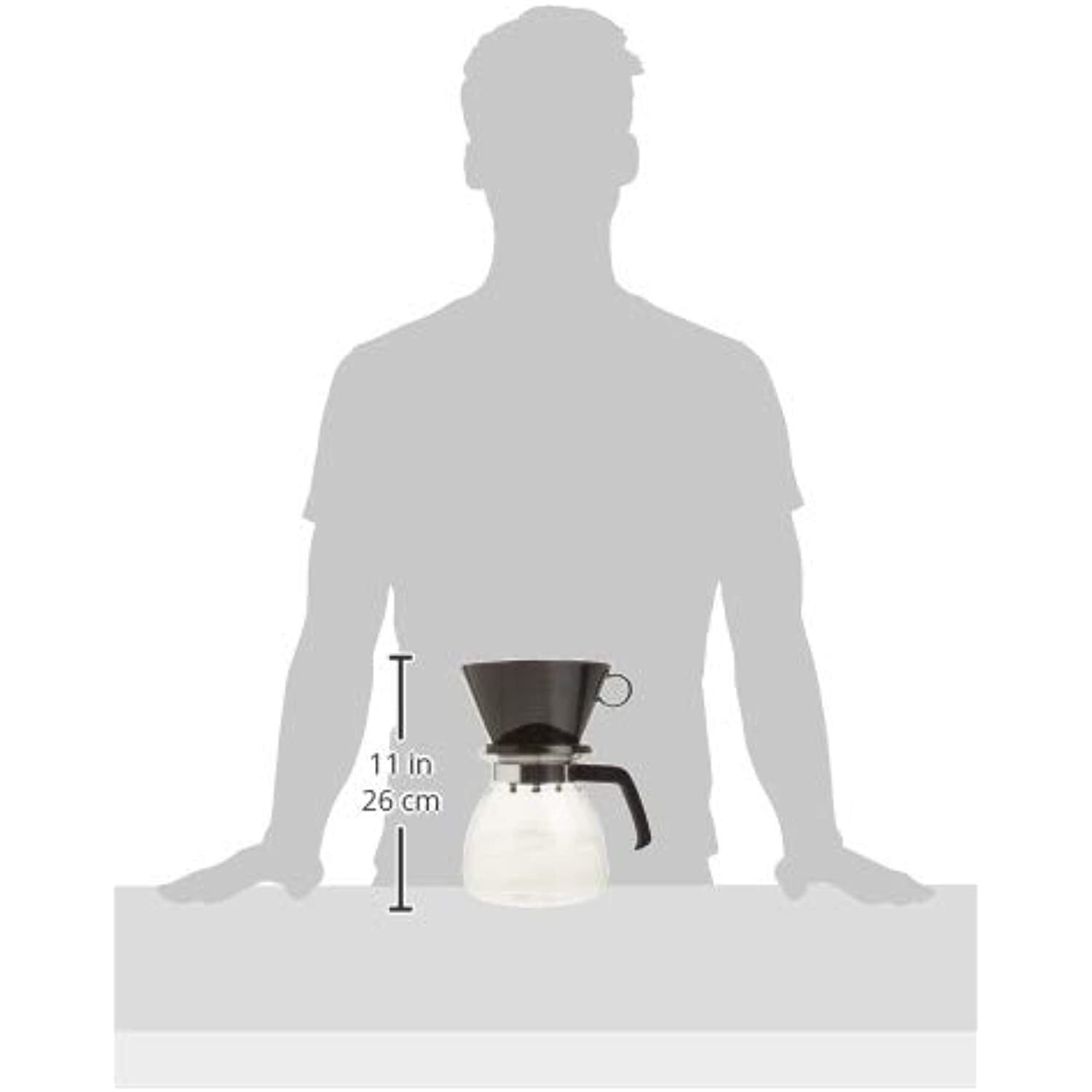 Melitta 640616 Coffee Maker, 52 oz, Glass Carafe