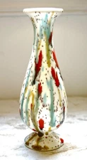 Retro Paint Splatter Ceramic Small Bud Vase #9018
