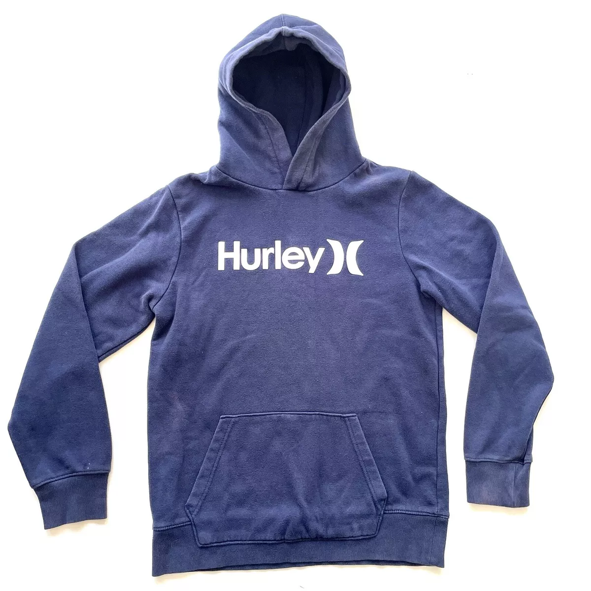 BLACK - Boys' Hurley One and Only Logo Fleece Pullover Hoodie