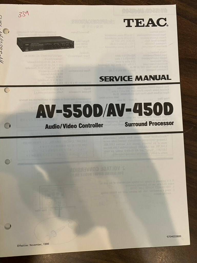 Teac AV-550D vintage audio equipment - eBay listing photo 1