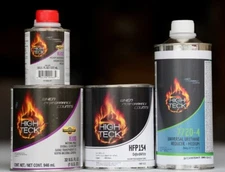 High Teck Oxford White Basecoat Paint, Reducer, Clearcoat QUART Kit! Ford YZ