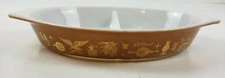 Vintage Americana Pyrex 1-1/2 Quart 26 Divided Oval Casserole Dish