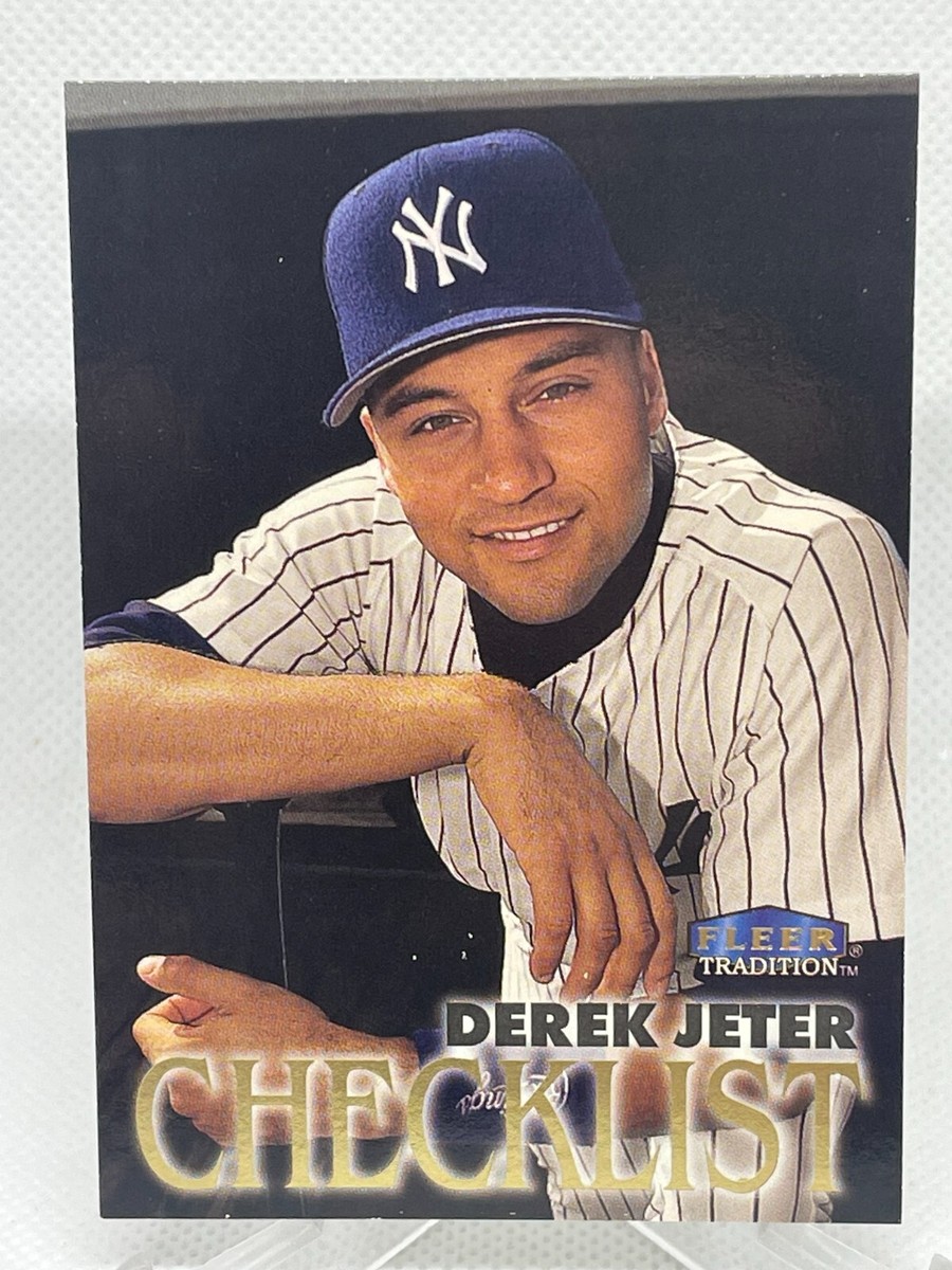 Derek Jeter 1998 Fleer Tradition Checklist #343 Yankees HOF XebX