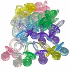2208 Pk30 1-Inch Color Pacifiers Foot Talon Craft Part Bird Toy Parakeet Conure