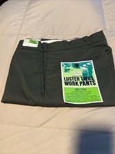 Vintage NOS Sears Cotton Twill Work Pants Size 32x29 Perma Prest Olive Green