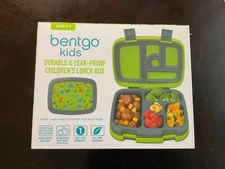 Bentgo Kids Durable & Leak-proof 5 Compartment Kids Lunch Box Dino New