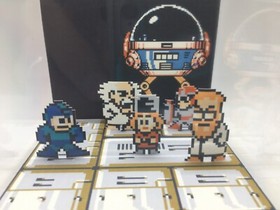 Mega Man 4 IV NES Nintendo Dr. Wiley Cossack Proton Man Shadow Box Diorama Cube
