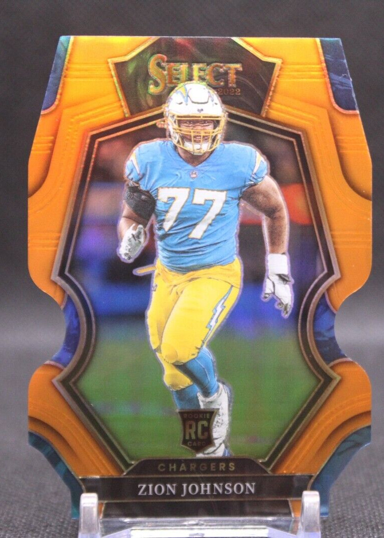 Zion Johnson Panini Select #156 Die-Cut Orange