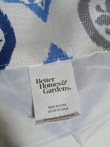 Homes And Garden Curtain Panels Dasmack Ogee 29x23 - Picture 2 of 5