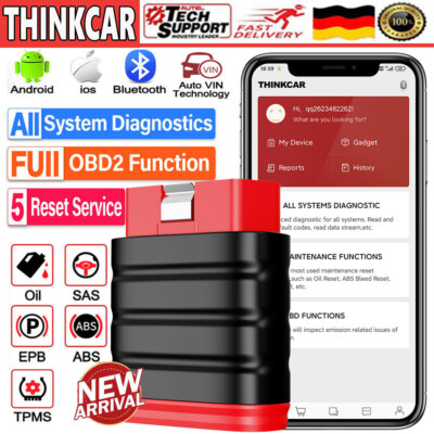 THINKCAR Thinksafe KFZ OBD2 Diagnosegerät Scanner Bluetooth Alle System Geräte
