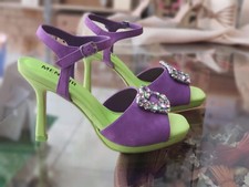 SANDALI DONNA MENBUR 25259 PURPLE SANDALO DA MATRIMONIO ESTATE  CERIMONIA