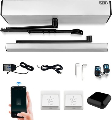 WiFi Swing Door Opener Automatic Push Button Activate with Smart Controller