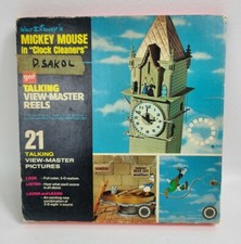 Vintage GAF Talking View-Master reels Mickey Mouse The Clock Cleaner- No Booklet