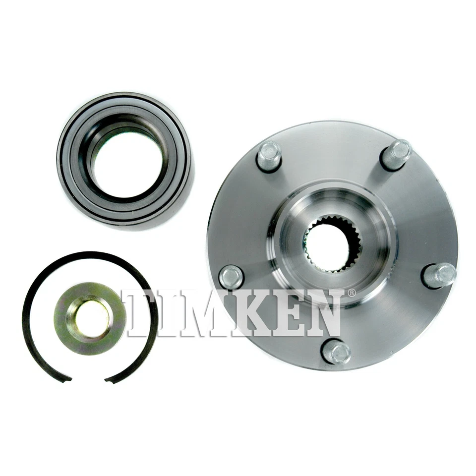 Conjunto de cojinete de rueda y buje delantero Timken para Nissan Máxima 2000-2008 tracción delantera Foto 4 de 4