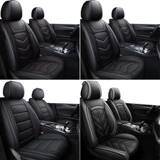 For Ford Explorer 2PCs Front Car Seat Covers Pu Leather Seat Protector Cushion
