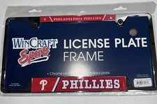 WinCraft sports license plate frame Philadelphia Phillies chrome plated MLB