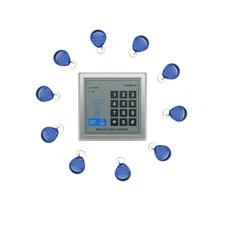 AD2000-M RFID Door Access Control Controller RFID Card Reader +10pcs Keyfobs New